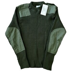 DSCP Valor Collection Green Military Wool sweater Size 38 NWT Mitts Nitts